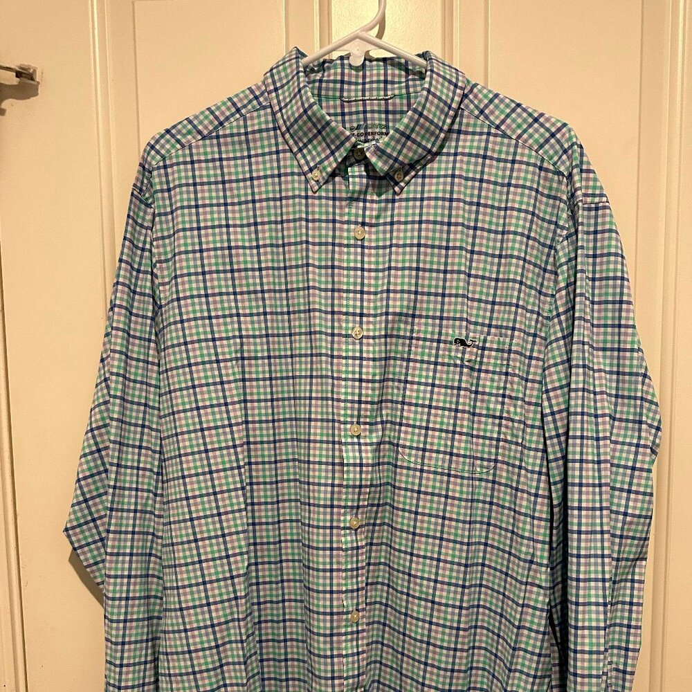 Vineyard Vines On The Go Performance Dress Shirt XL